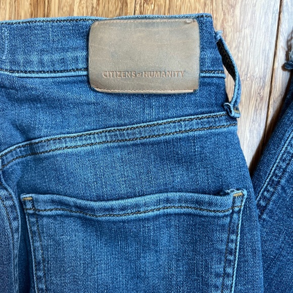 Citizens of Humanity Jeans Isola Cropped Boot Button Fly Raw Hem Size 25 - Picture 4 of 12